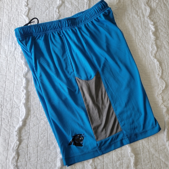 NFL Carolina Panthers Team Apparel TX3 Cool Shorts L EUC - Picture 3 of 10